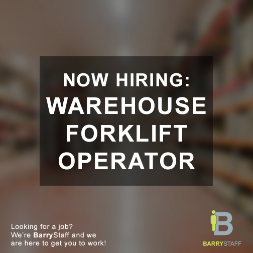 Forklift Barrystaff Dayton Ohio Staffing Agency